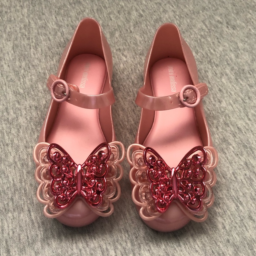 MINI MELISSA Sweet Love Butterfly Sandals Size: US 11 EUR 28/29